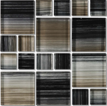 Aquabella Monet Stormy Pattern Glass Tile
